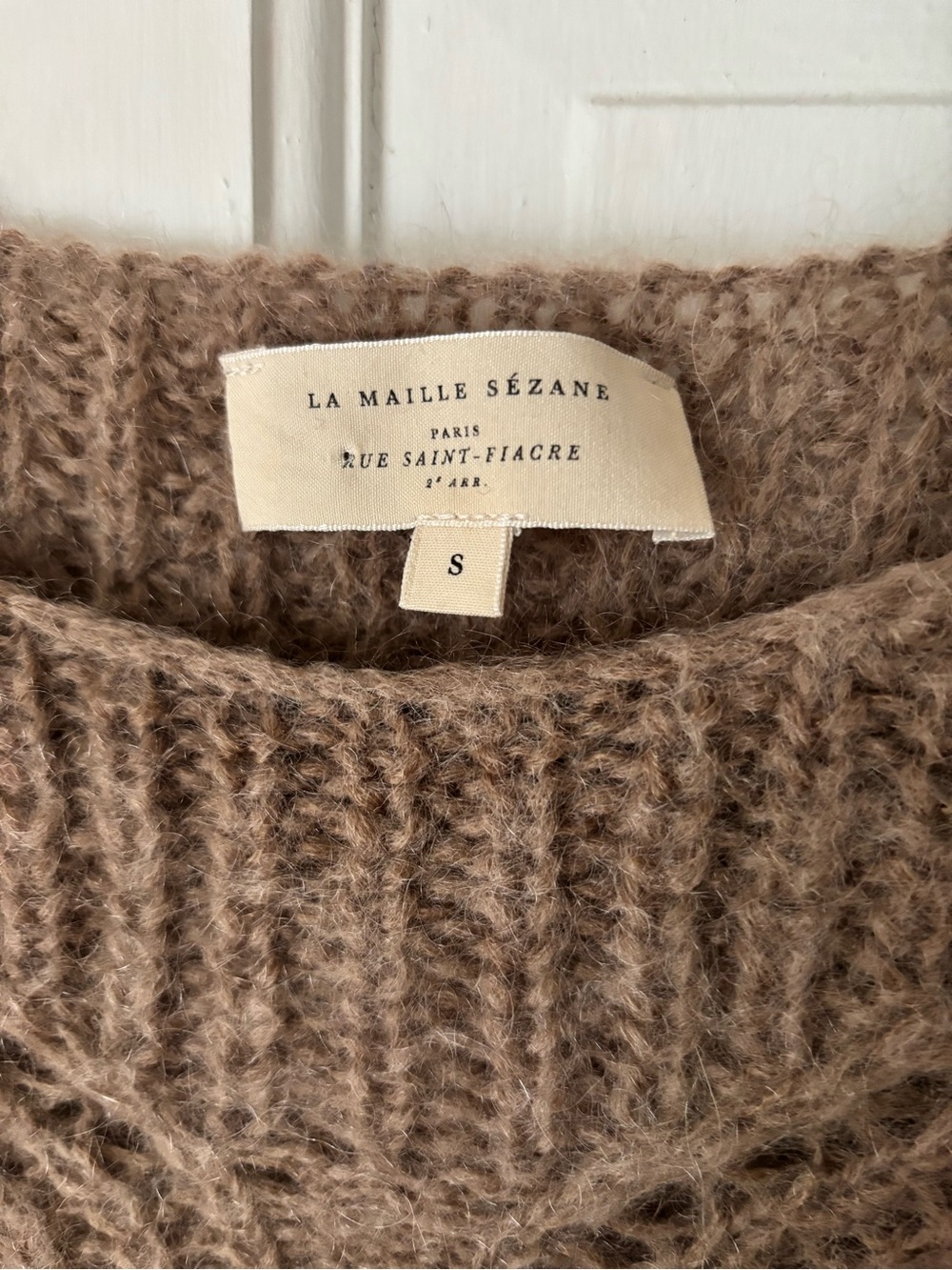 Sézane Gisele Sweater in Taupe Brown - Picture 6 of 8